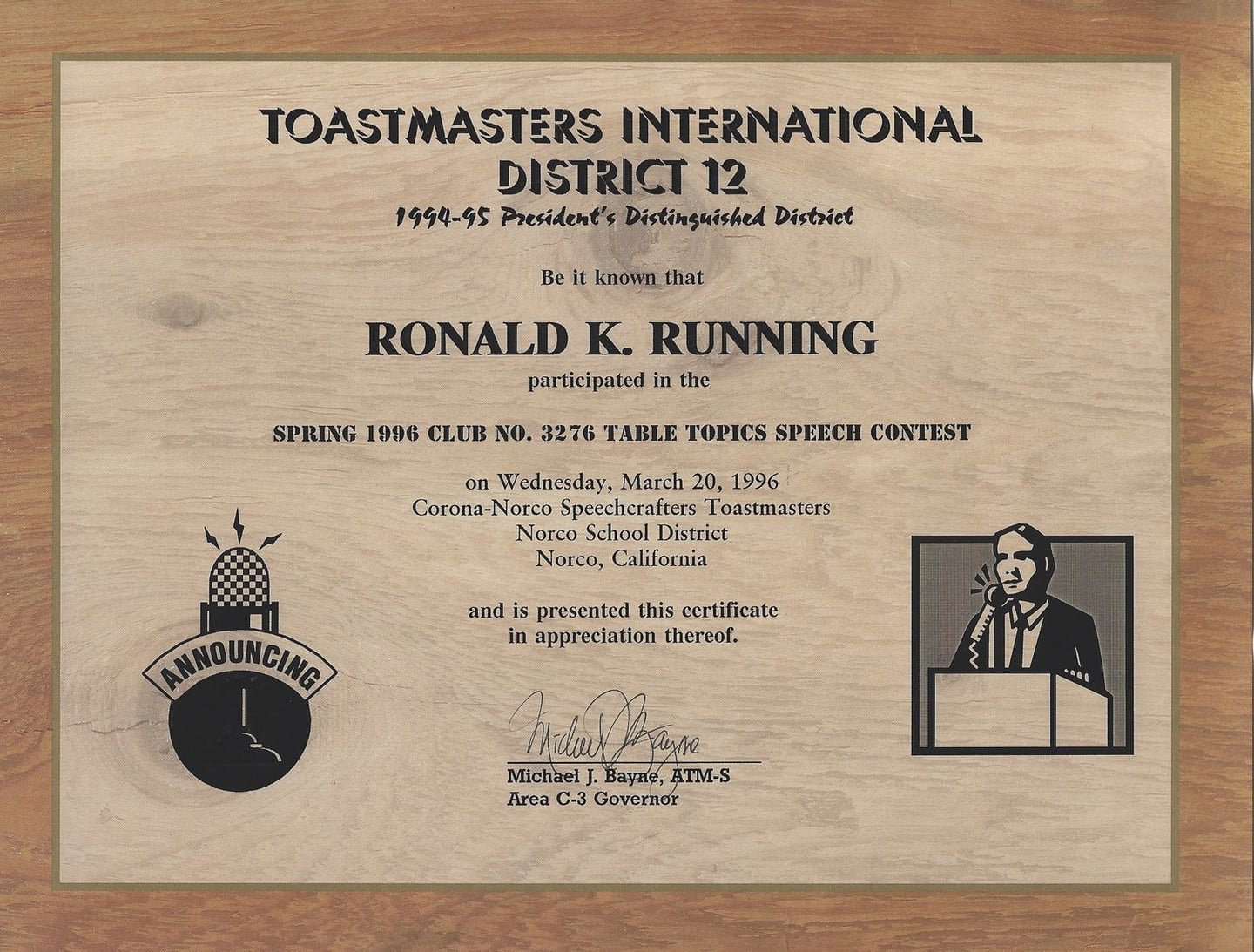 RKR 1996-3-20 Toastmasters2