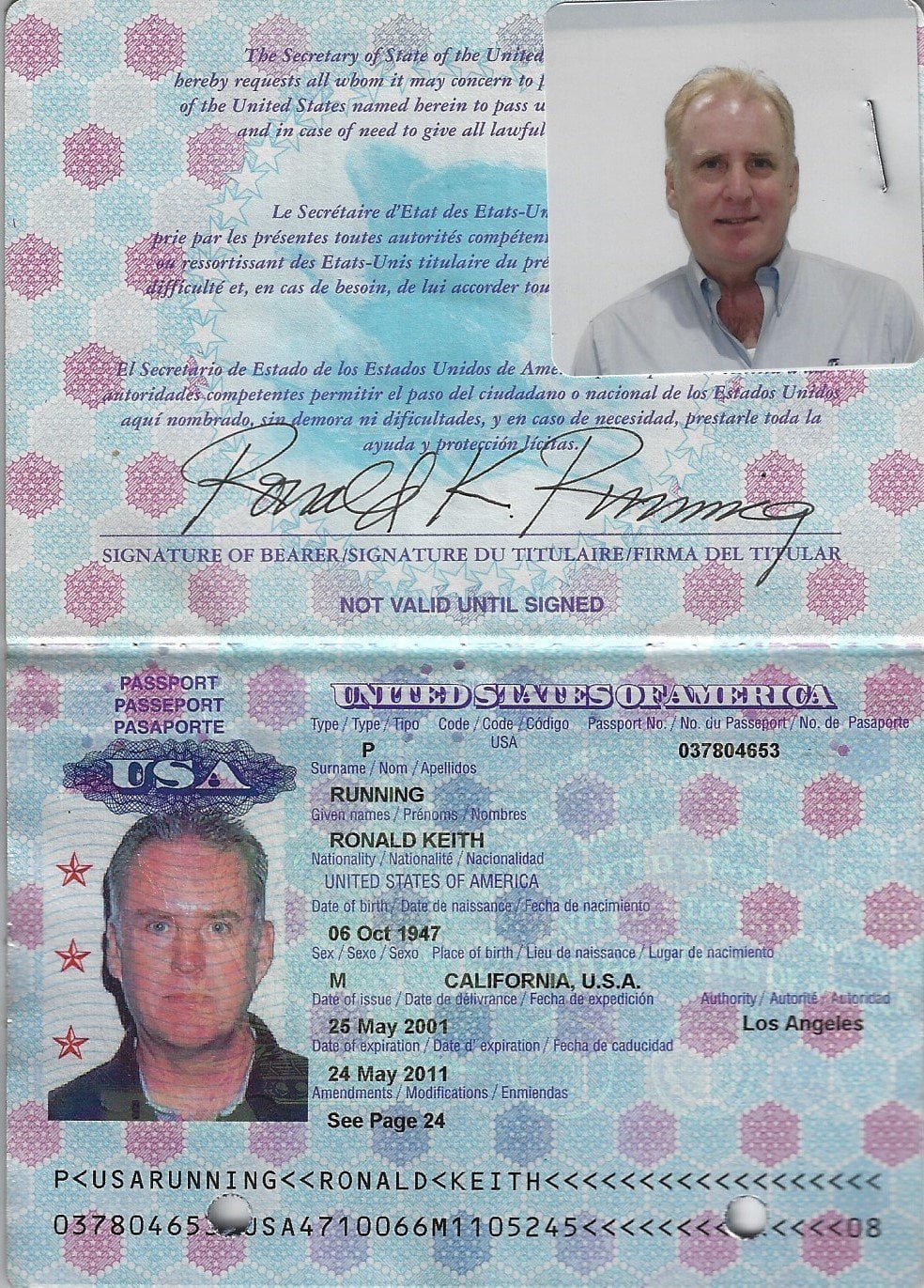 RKR 2001-5-25 Passport
